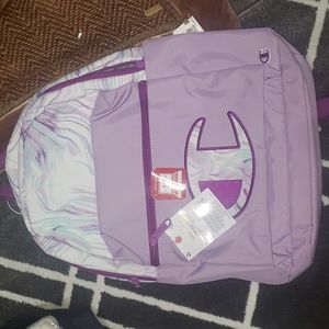 Champion girls white/purple colored backpack